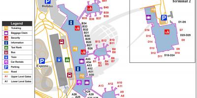 米兰机场的地图