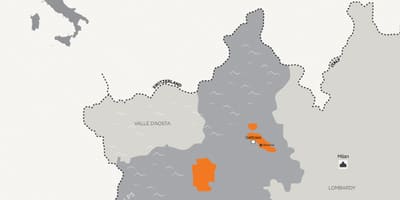 地图米兰市和周边城市