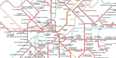 电车米兰地图