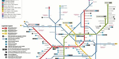 米兰运输地图