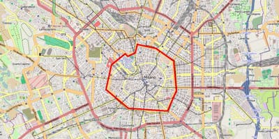 米兰区域地图c