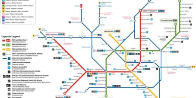 地图lampugnano巴士站米兰